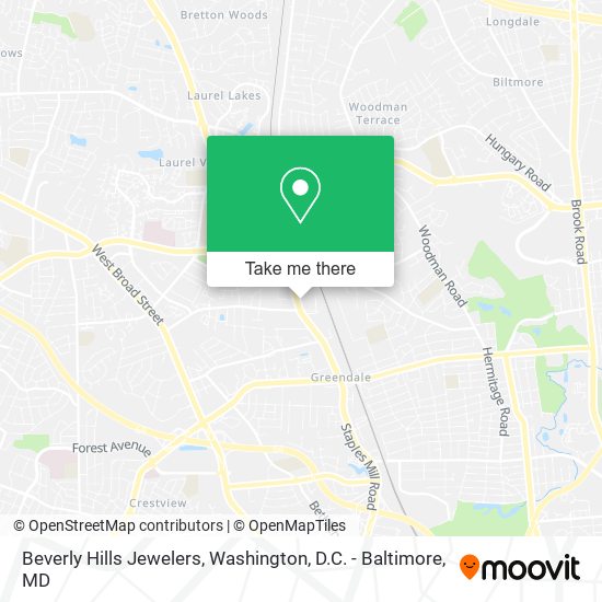 Beverly Hills Jewelers map