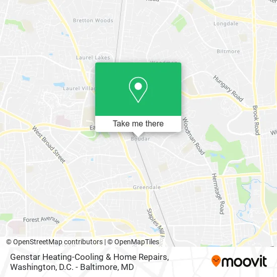 Genstar Heating-Cooling & Home Repairs map