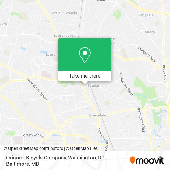 Origami Bicycle Company map