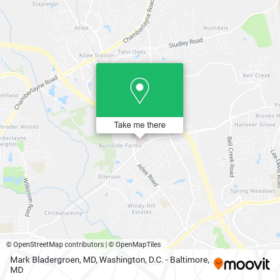 Mark Bladergroen, MD map