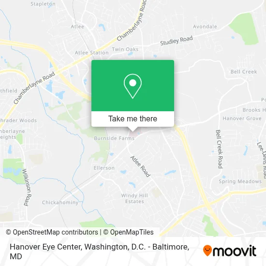 Hanover Eye Center map