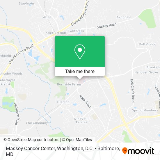 Mapa de Massey Cancer Center