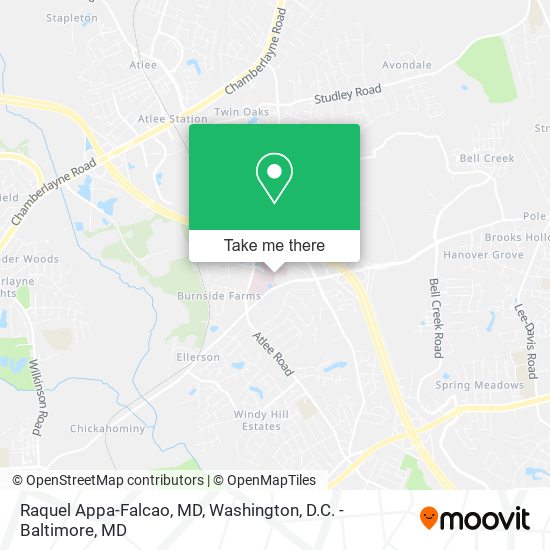 Raquel Appa-Falcao, MD map