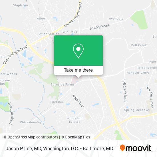 Jason P Lee, MD map