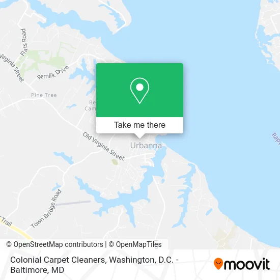 Colonial Carpet Cleaners map