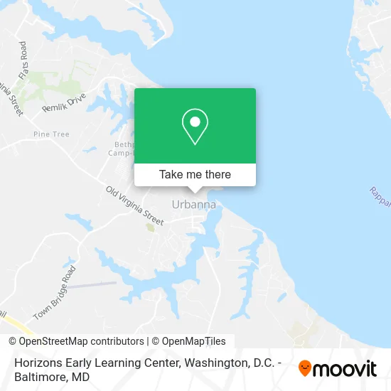 Horizons Early Learning Center map