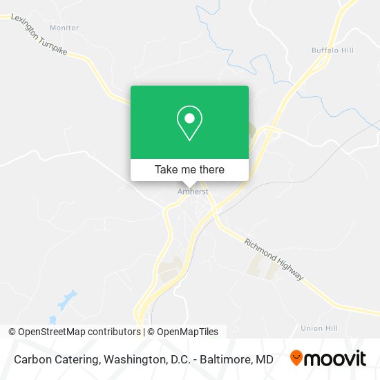 Carbon Catering map