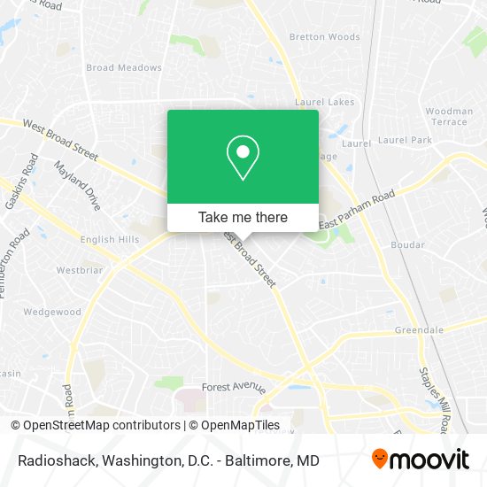 Radioshack map