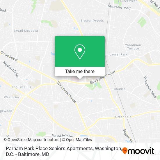 Parham Park Place Seniors Apartments map