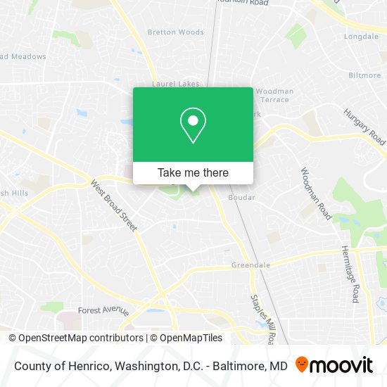 Mapa de County of Henrico
