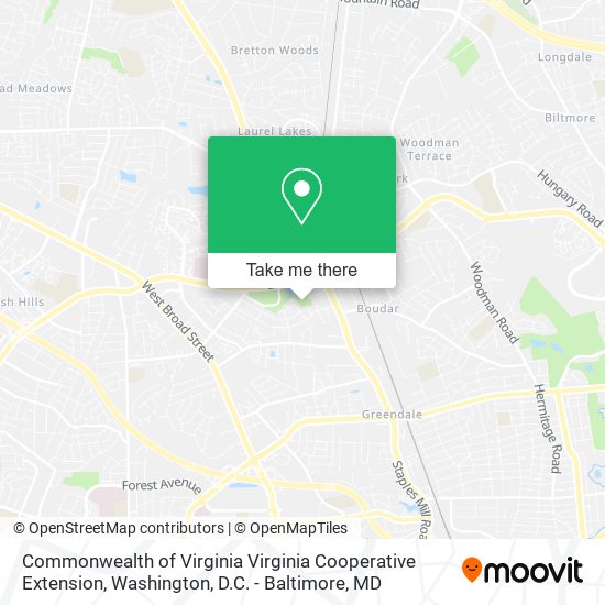 Commonwealth of Virginia Virginia Cooperative Extension map