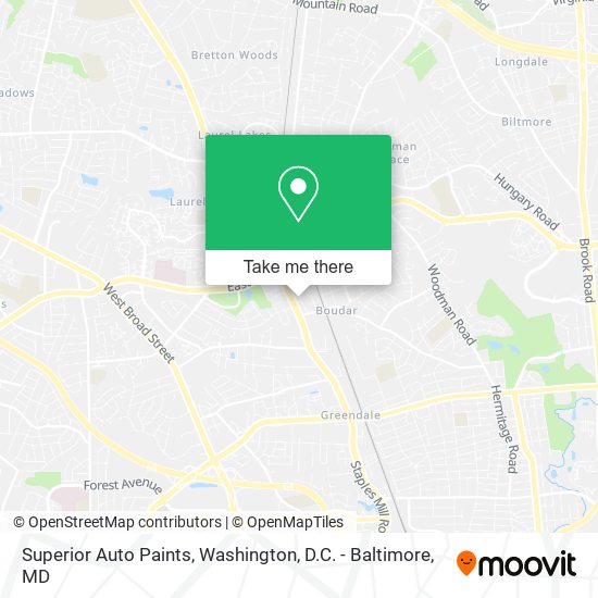 Superior Auto Paints map
