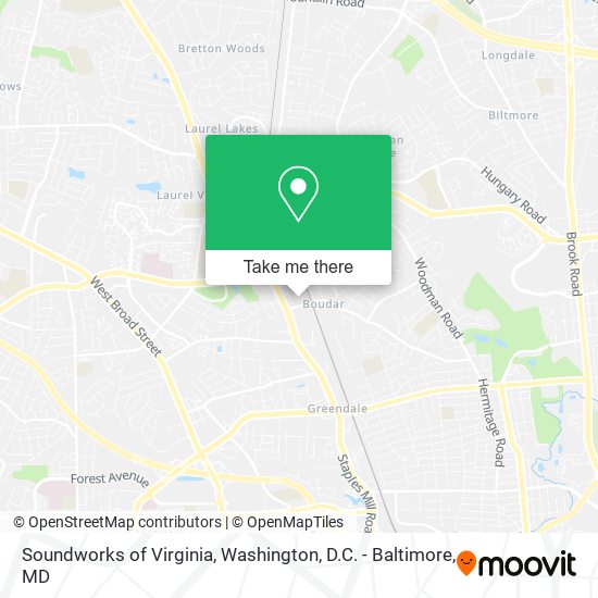 Soundworks of Virginia map