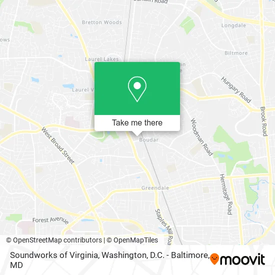 Soundworks of Virginia map