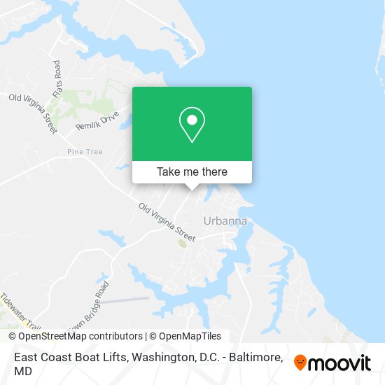 Mapa de East Coast Boat Lifts