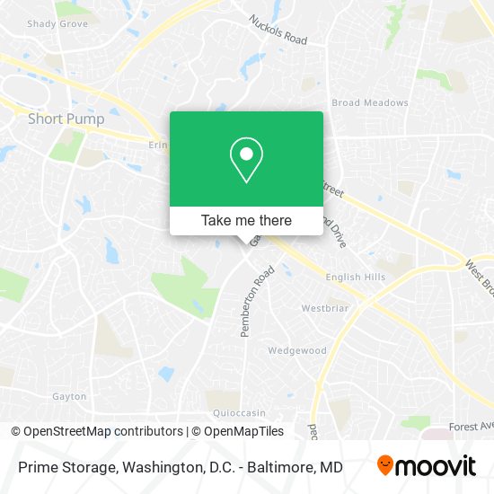 Mapa de Prime Storage