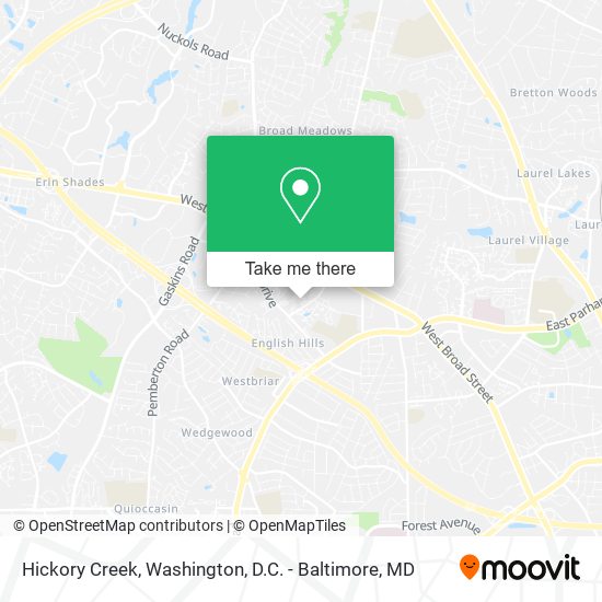 Hickory Creek map
