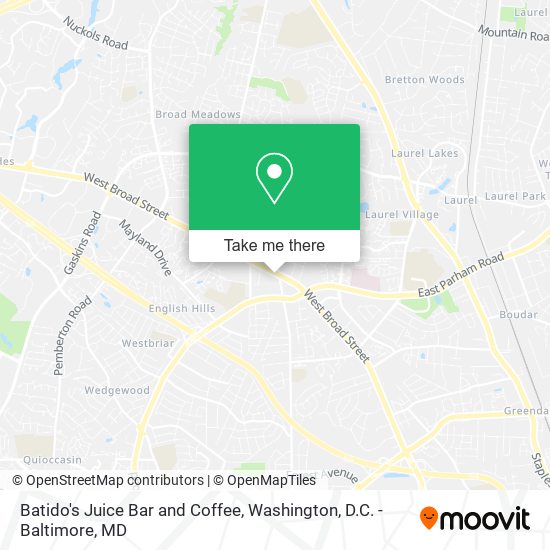 Mapa de Batido's Juice Bar and Coffee