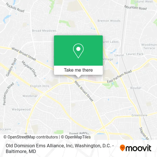 Old Dominion Ems Alliance, Inc map