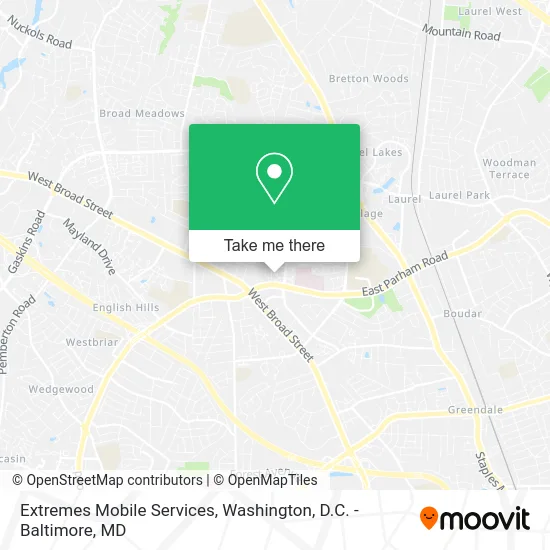 Extremes Mobile Services map