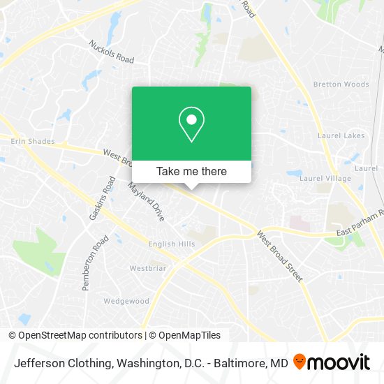 Jefferson Clothing map