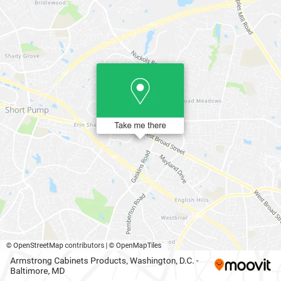Mapa de Armstrong Cabinets Products
