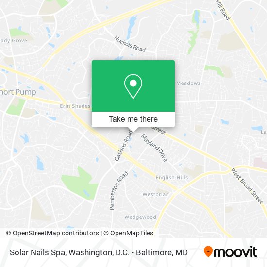Solar Nails Spa map