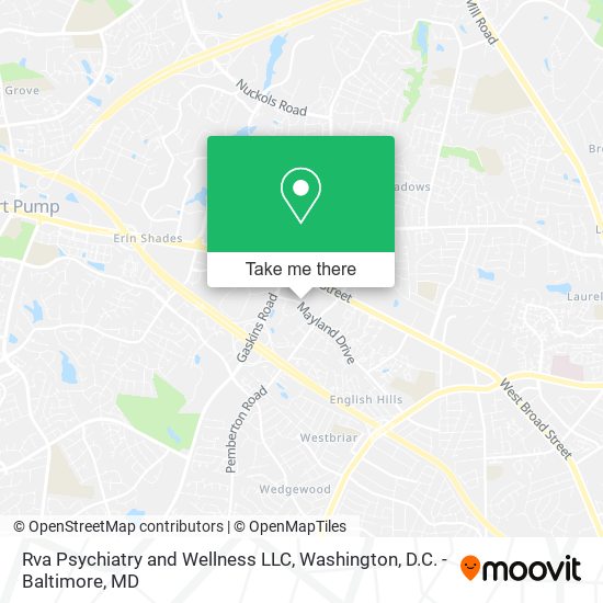 Mapa de Rva Psychiatry and Wellness LLC
