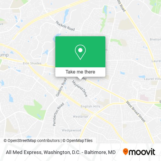 Mapa de All Med Express