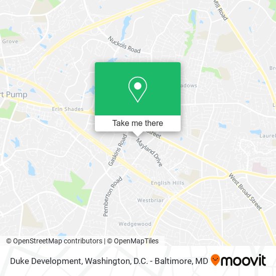 Duke Development map