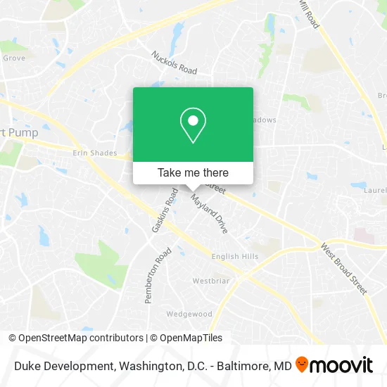 Duke Development map