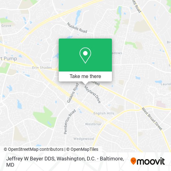Mapa de Jeffrey W Beyer DDS