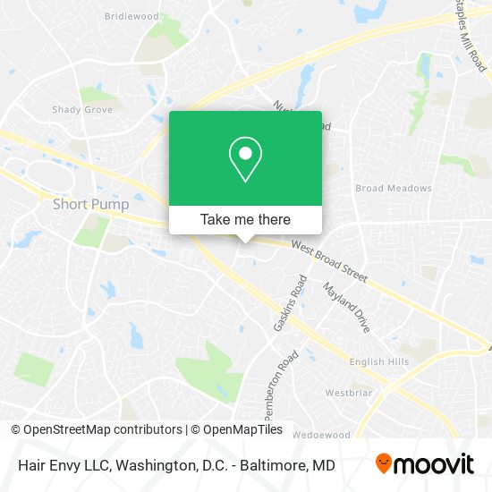 Hair Envy LLC map
