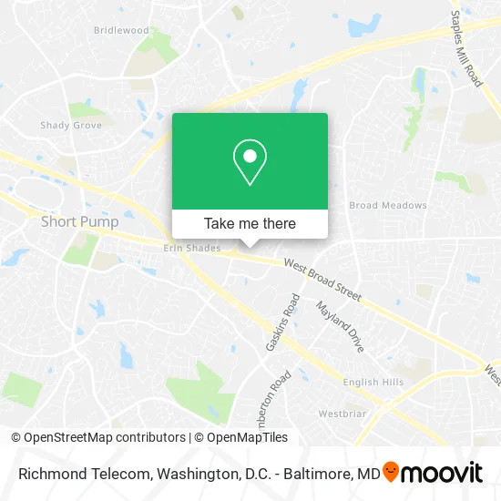 Mapa de Richmond Telecom