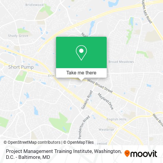 Project Management Training Institute map