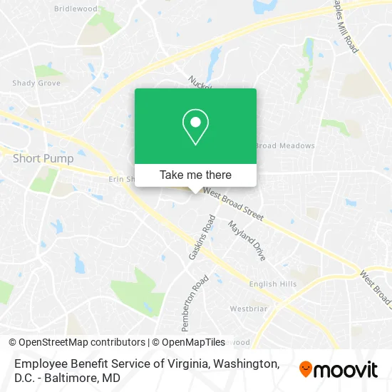 Mapa de Employee Benefit Service of Virginia