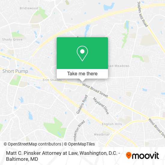 Mapa de Matt C. Pinsker Attorney at Law