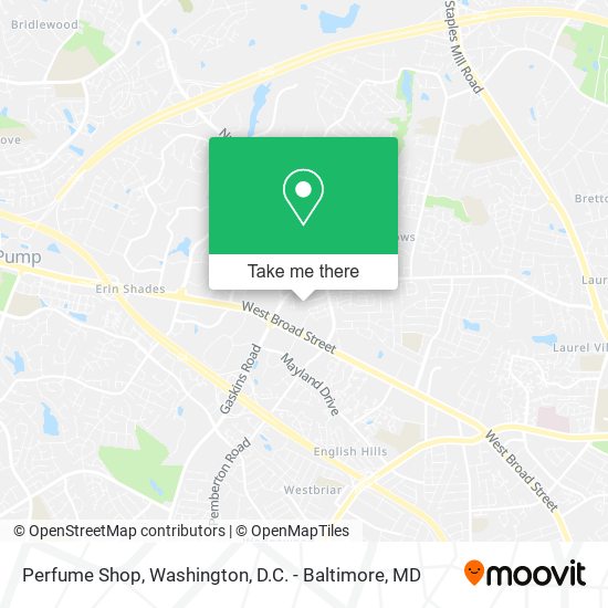Mapa de Perfume Shop