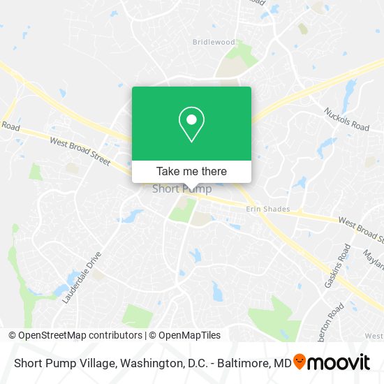 Mapa de Short Pump Village