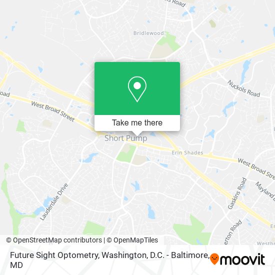 Future Sight Optometry map