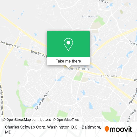 Charles Schwab Corp map
