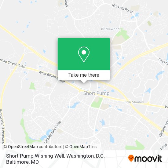 Short Pump Wishing Well map
