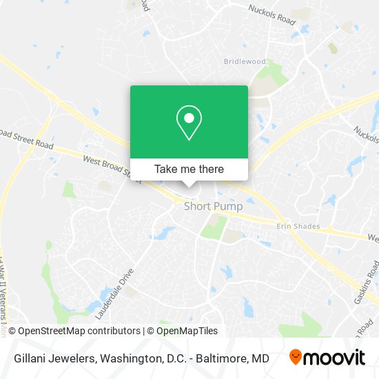 Gillani Jewelers map