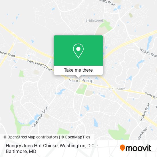 Hangry Joes Hot Chicke map