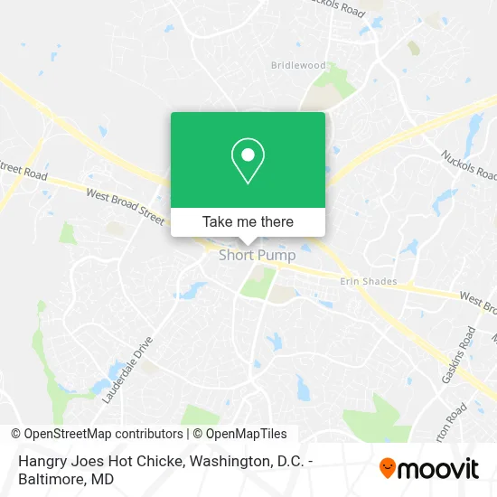 Hangry Joes Hot Chicke map