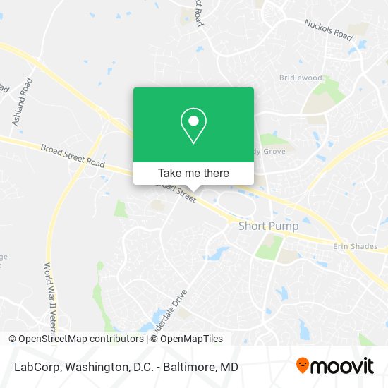 LabCorp map