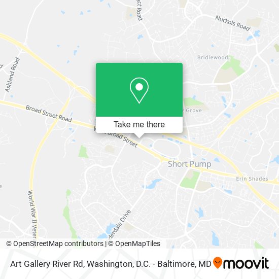 Art Gallery River Rd map