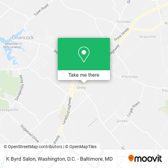 K Byrd Salon map