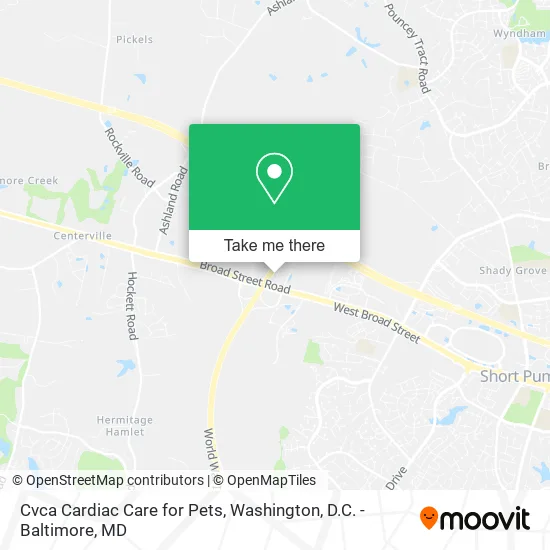 Cvca Cardiac Care for Pets map
