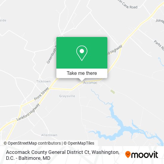 Accomack County General District Ct map